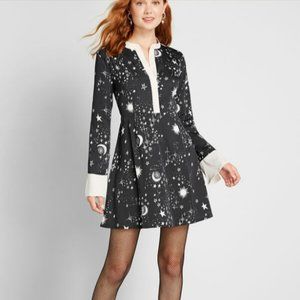 CELESTIAL Romance Long Sleeve Dress by MODCLOTH